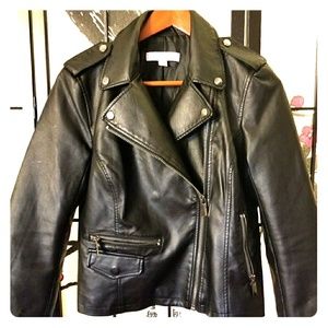 Faux leather jacket